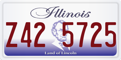IL license plate Z425725