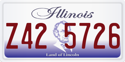 IL license plate Z425726
