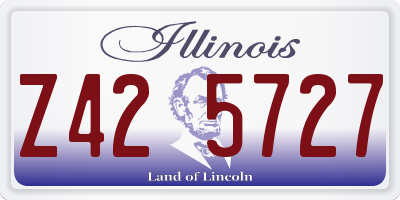 IL license plate Z425727