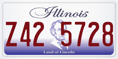IL license plate Z425728