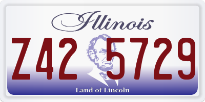 IL license plate Z425729