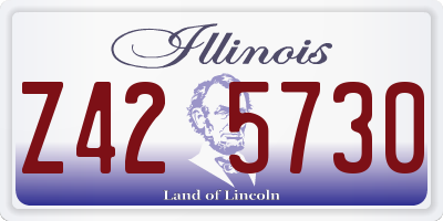 IL license plate Z425730