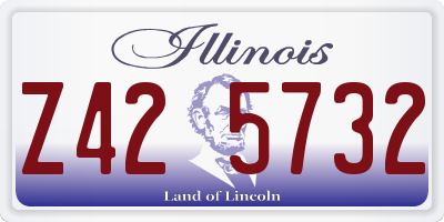 IL license plate Z425732