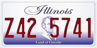 IL license plate Z425741