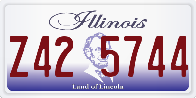 IL license plate Z425744