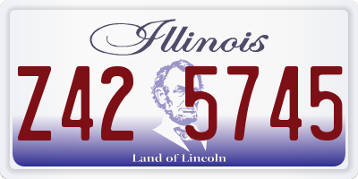 IL license plate Z425745