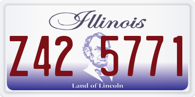IL license plate Z425771