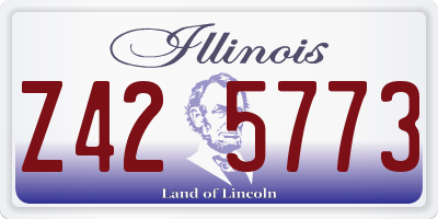 IL license plate Z425773