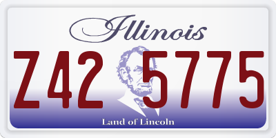 IL license plate Z425775