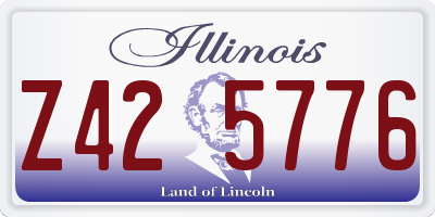 IL license plate Z425776