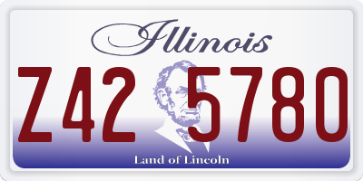 IL license plate Z425780