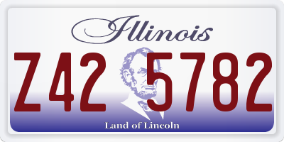 IL license plate Z425782