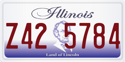 IL license plate Z425784