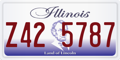 IL license plate Z425787