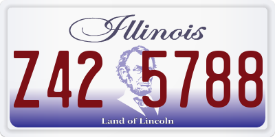 IL license plate Z425788