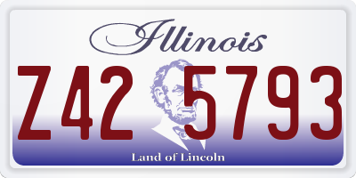 IL license plate Z425793