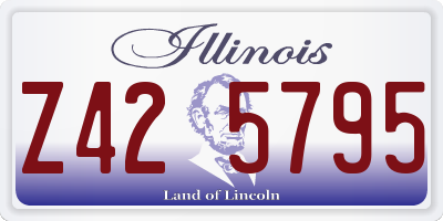 IL license plate Z425795