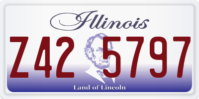 IL license plate Z425797
