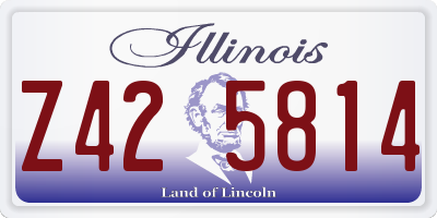 IL license plate Z425814