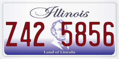 IL license plate Z425856