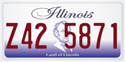 IL license plate Z425871