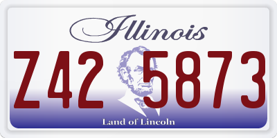IL license plate Z425873