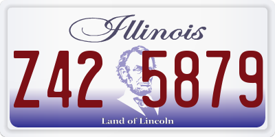 IL license plate Z425879