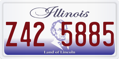 IL license plate Z425885
