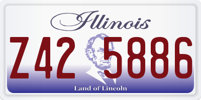 IL license plate Z425886