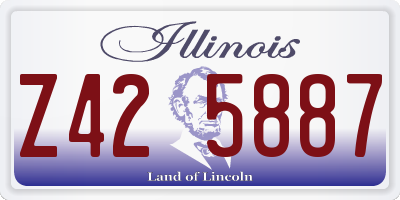 IL license plate Z425887