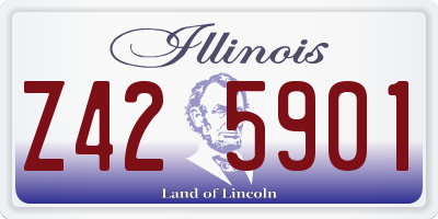 IL license plate Z425901