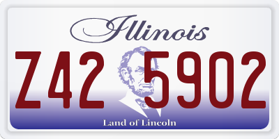 IL license plate Z425902