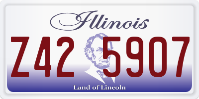 IL license plate Z425907