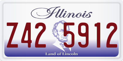 IL license plate Z425912