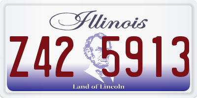 IL license plate Z425913