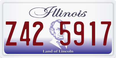 IL license plate Z425917