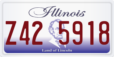 IL license plate Z425918