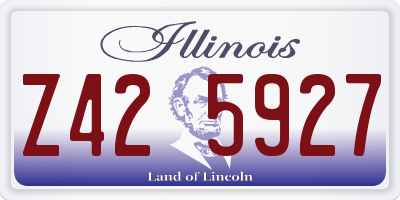 IL license plate Z425927