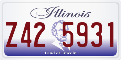 IL license plate Z425931