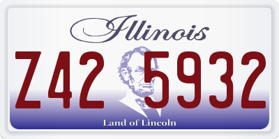 IL license plate Z425932