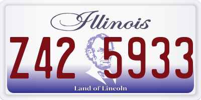 IL license plate Z425933