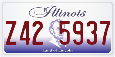 IL license plate Z425937