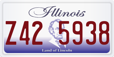 IL license plate Z425938