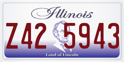 IL license plate Z425943