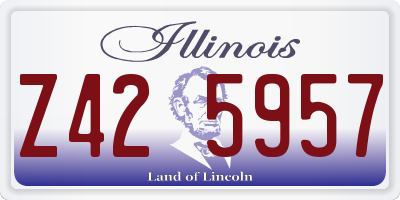 IL license plate Z425957