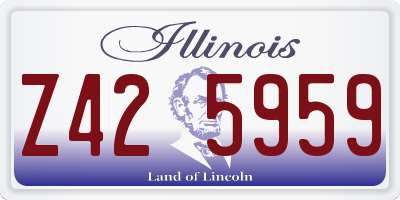 IL license plate Z425959