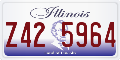IL license plate Z425964