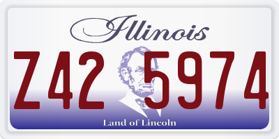 IL license plate Z425974