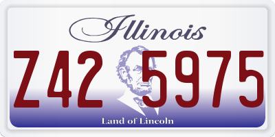 IL license plate Z425975