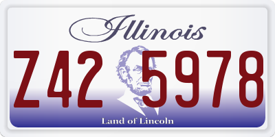 IL license plate Z425978